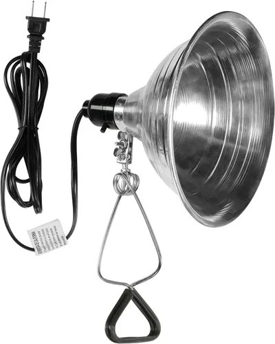 Vista 15 de Simple Deluxe - Lámpara de techo con abrazadera de 5.5 pulgadas con reflector de aluminio de hasta 60 W, casquillo E26 (sin foco incluido), cable