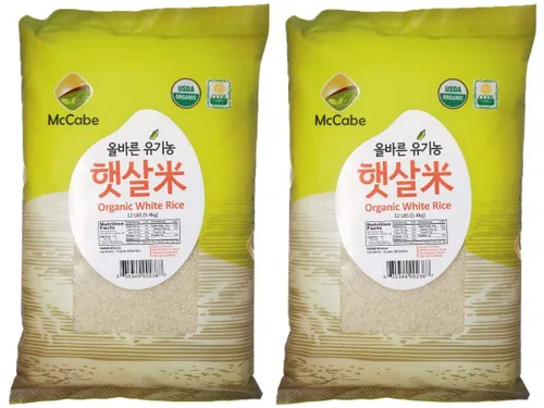 Vista 4 de McCabe Paquete de arroz orgánico de 12 libras (arroz blanco + 8 granos mixtos), certificado orgánico USDA y CCOF