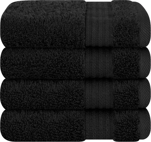 Vista 84 de Cotton Paradise Juego de 2 toallas turcas de 100 % algodón, suaves, absorbentes, de secado rápido, juego de 2 toallas de baño de 35 x 70 pulgadas