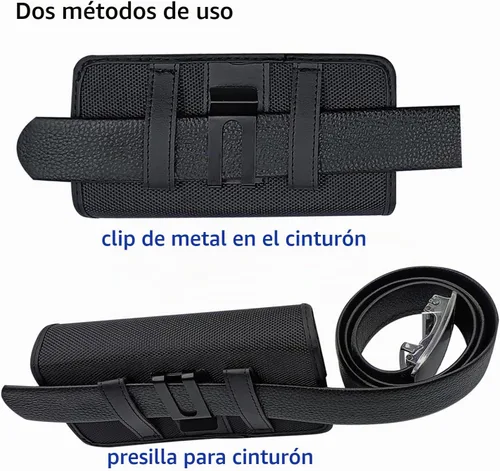 Vista 2 de Funda de teléfono doble para dos teléfonos, soporte para dos teléfonos, una funda de doble capa con clip para cinturón para iPhone 16 15 14 Pro Max