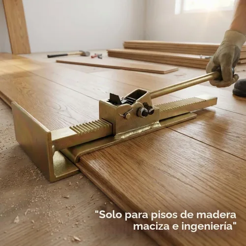 Vista 8 de QWORK Flooring Jack - Herramienta de alineación de trinquete para instalación de madera dura, apriete de bordes y enderezamiento de tablas