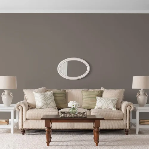 Vista 372 de Glidden Pintura Interior + Imprimación: Gris/Plata Antigua, Una Capa, Satinado, 1 Galón