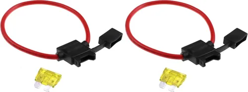 Vista 7 de ZOOKOTO Inline Fuse Holder 10A, 10 AWG Gauge Wire Car Auto Blade Fusible Box 10A Impermeable