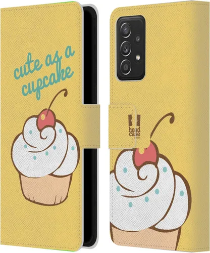 Vista 301 de Head Case Designs Assortment Cupcakes Happiness Leather Wallet Case Compatible with Samsung Galaxy A07 4G Surtido