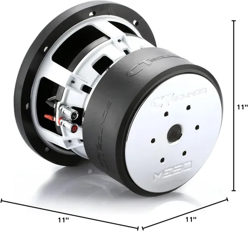 Vista 7 de CT Sounds MESO-8-D2 1600 vatios máx. 8 pulgadas subwoofer para coche dual 2 ohmios