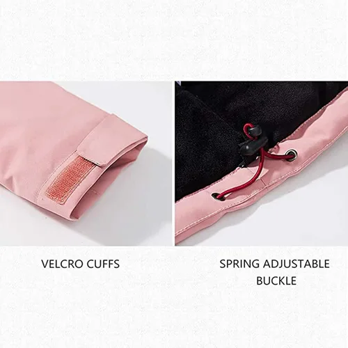 Vista 5 de Chaqueta térmica para mujer, chaqueta con capucha eléctrica delgada, adecuada para deportes al aire Libre, Ciclismo y motocicletas, Pesca, esquí