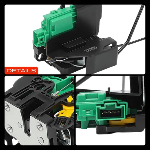 Vista 9 de A-Premium Actuador de bloqueo de puerta delantera izquierda del lado del conductor compatible con Hyundai Accent 2012-2017, conector de 5 pines