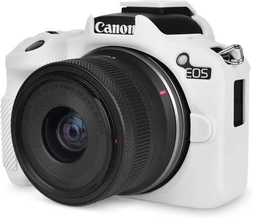 Vista 19 de Rieibi EOSR50 EOS R50 Estuche, Estuche Protector de Silicona Suave para Cámara Vlogging Canon EOS R50 EOSR50, Estuche de Cámara Ligero EOS R50
