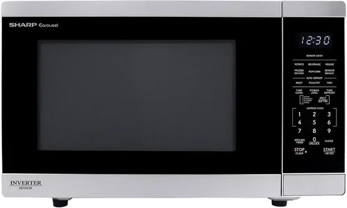 Vista 16 de SHARP Horno microondas para encimera con plato giratorio extraíble de 12.4 pulgadas, 1100 vatios, 1.4 pies cúbicos, color negro