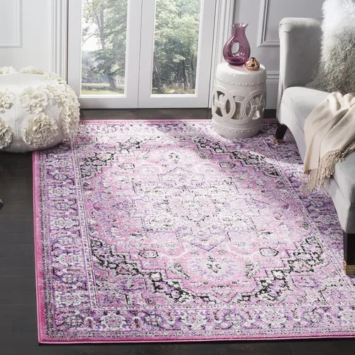 Vista 7 de SAFAVIEH Skyler Collection SKY126M - Alfombra bohemia estilo medallón envejecido, no desprende pelusa, para sala de estar o dormitorio, 2 x 4 pies