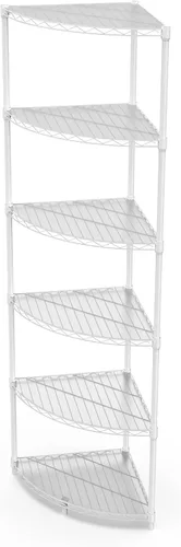 Vista 11 de NSF - Estantería esquinera de metal de 6 niveles, 72 pulgadas de alto x 18 pulgadas de largo x 18 pulgadas de profundidad, capacidad de 420 libras