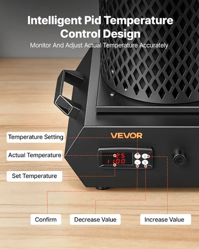 Vista 11 de VEVOR Horno de fusión de oro, 1350 W, 2102 ℉, horno de fusión eléctrico
