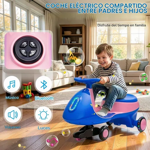 Vista 2 de Winado - Juguete eléctrico de 12 V con pedal, color azul y rosa