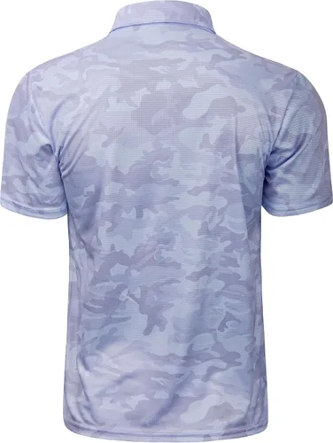 Vista 145 de TAPULCO Camisetas tipo polo de secado rápido para hombre, diseño de camuflaje, atléticas, ligeras, transpirables, casuales, para golf