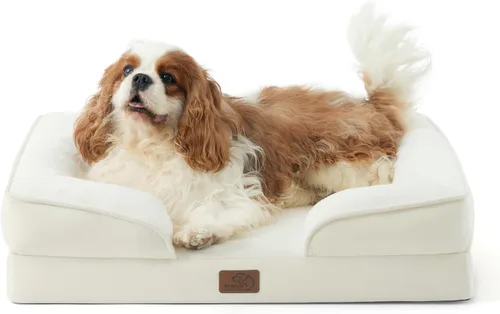 Vista 108 de Bedsure - Cama para gatos de interior, sofá cama lavable para perros muy pequeños, espuma de soporte con funda extraíble y lavable, forro Gris