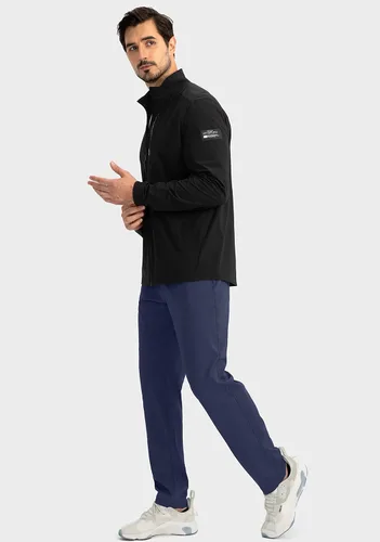 Vista 6 de G Gradual Pantalones deportivos para hombre con bolsillos con cremallera, pantalones deportivos cónicos para entrenamiento, correr, correr