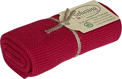 Vista 54 de Solwang 100% algodón orgánico certificado fabricado en la India Toalla de cocina/mano de diseño danés (verde ártico orgánico)