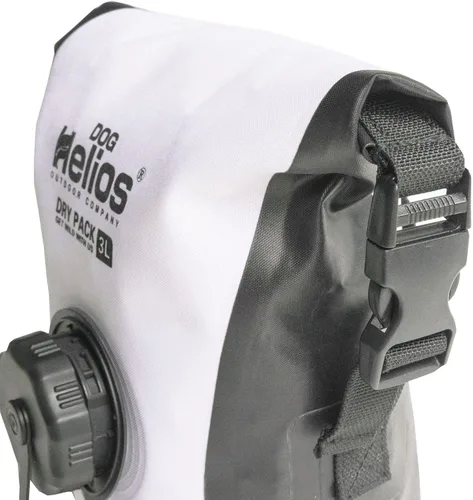 Vista 4 de Dog Helios 'Grazer' Bolsa dispensadora de alimentos secos impermeable para viajes al aire libre, 3L, naranja