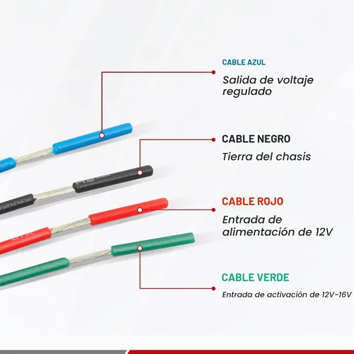 Vista 4 de RED WOLF Regulador de voltaje DC 12V a 3.3V 5V 6V 9V convertidor reductor adaptador de voltaje de fuente de alimentación, salida 2A corriente máxima