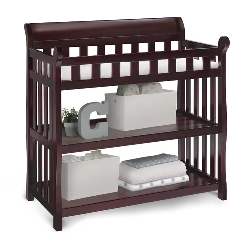 Vista 4 de Delta Children Eclipse - Cambiador con almohadilla, color Espresso Cherry
