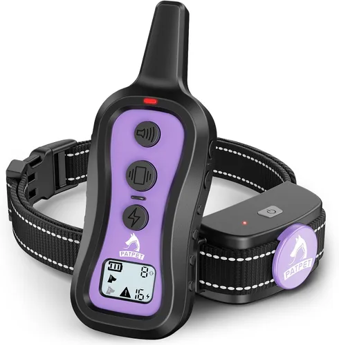 Vista 9 de PATPET Collar de Entrenamiento para Perros Collar de Choque para Perros con Control Remoto - 3 Modos de Entrenamiento, Pitido, Vibración y Choque