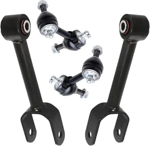 Vista 64 de Detroit Axle - 4 piezas de brazos de control traseros para Ford C-Max, Focus, Mazda 3 5, Volvo C30, C70, S40, V50, 4 brazos de control superiores e