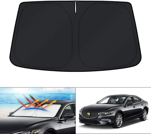 Vista 164 de KUST Parasol para parabrisas para BMW X1 F48 2016, 2017, 2018, 2019, 2020, 2021, 2022, accesorios de ajuste personalizado, parasol plegable