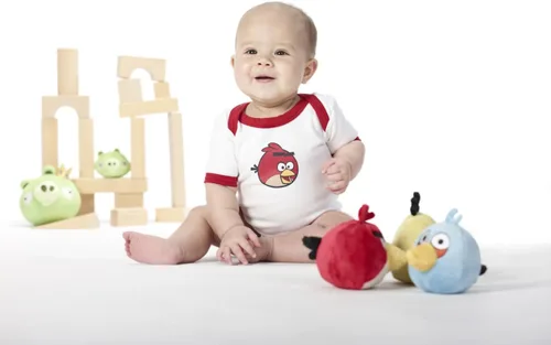 Vista 2 de SwaddleDesigns Body unisex para bebés recién nacidos de 3 pulgadas Angry Birds