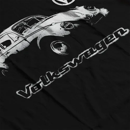 Vista 5 de Volkswagen Beetle Spray Paint with Logo Men's Sweatshirt