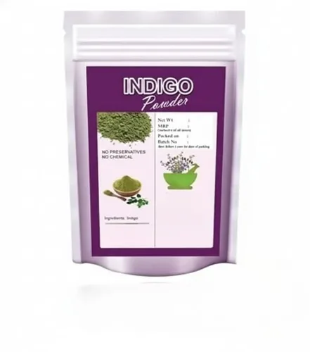 Vista 2 de Polvo ayurvédico índigo orgánico para el cabello, color negro (3.53 onzas), polvo natural de hojas de Avuri, Neela Amari, Neel Patti, Neelayamari