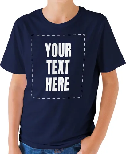 Vista 24 de GotPrint Camisa personalizada para hombres, mujeres, añade tu propio texto, camisetas personalizables, camiseta personalizable en la parte delantera