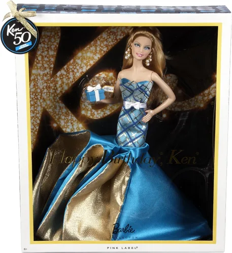 Vista 3 de Barbie Coleccionista Feliz Cumpleaños Ken Glamour Barbie Doll