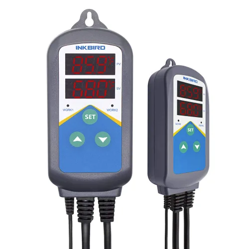 Vista 2 de Interruptor de tiempo y termostato Inkbird Digital AC 100 - 240 voltios, 1200 vatios calefacción para cría, plantas, etc.