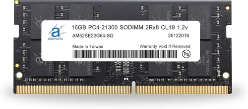 Vista 15 de Adamanta 16 GB (1x16GB) de memoria para laptop DDR4 2133 Mhz PC4-17000 SODIMM 2Rx8 CL15 1,2 V Notebook DRAM RAM