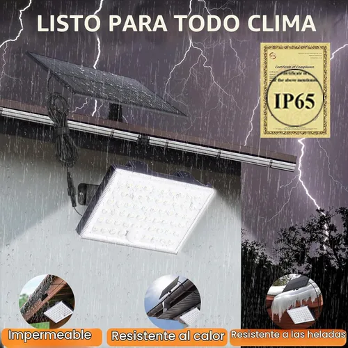 Vista 3 de Luz con sensor de movimiento para exteriores, con 3 modos, luces solares impermeables para exteriores desde el atardecer hasta el amanecer