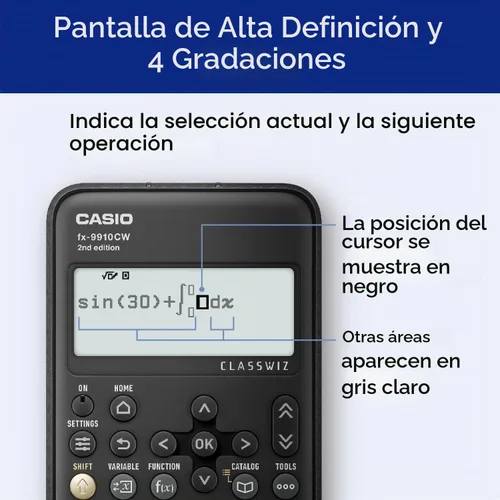 Vista 21 de Casio FX-9910CW-W-IT Calculadora científica