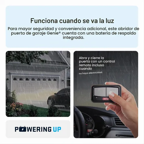 Vista 7 de Genie StealthDrive Connect 7155-TKV - Abridor de puerta de garaje con transmisión por correa inteligente