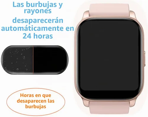 Vista 3 de Protector de pantalla compatible con TOOBUR IDW17 Smart Watch 2.01