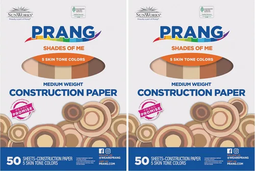 Vista 8 de Pacon, papel de construcción, Multicultural, en varios colores, Variados 12" x 18