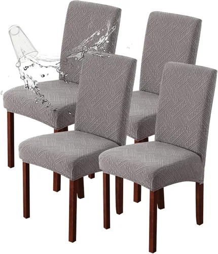 Vista 22 de Genina Fundas impermeables para sillas Parsons de comedor, fundas elásticas para sillas Parsons para comedor, cocina, funda protectora para silla