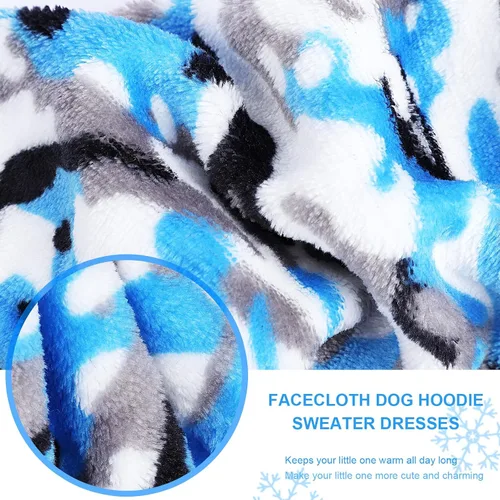 Vista 7 de Suéteres para perros pequeños, suéter cálido para mascotas, suéter para perros pequeños, pijama de forro polar para perro, suéter para cachorros