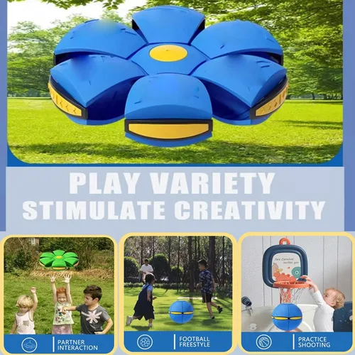 Vista 4 de Gcvsdoa - Bola mágica, bola emergente, bola mágica que rebota, bolas rebotadoras para niños, platillo volador mágico, bolas rebotantes, interacción