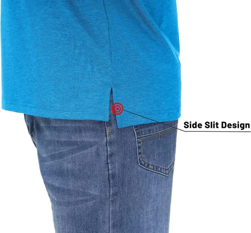 Vista 6 de MAGCOMSEN Polo de manga larga para hombre, con cuello de 3 botones, de secado rápido, rendimiento y golf, polo