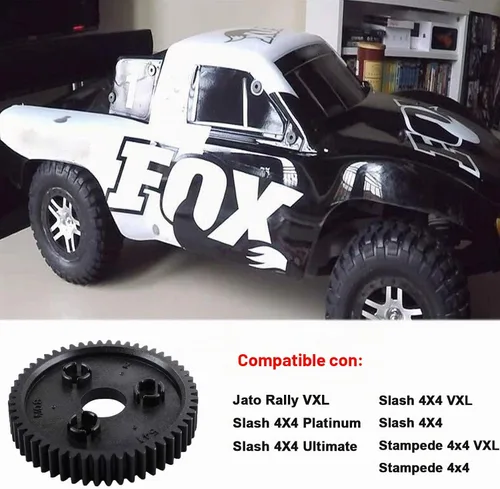 Vista 2 de Espuela de paso 54T 0.8 32 (3 piezas) compatible con Traxxas Gear Slash Stampede 4x4 VXL Rally VXL