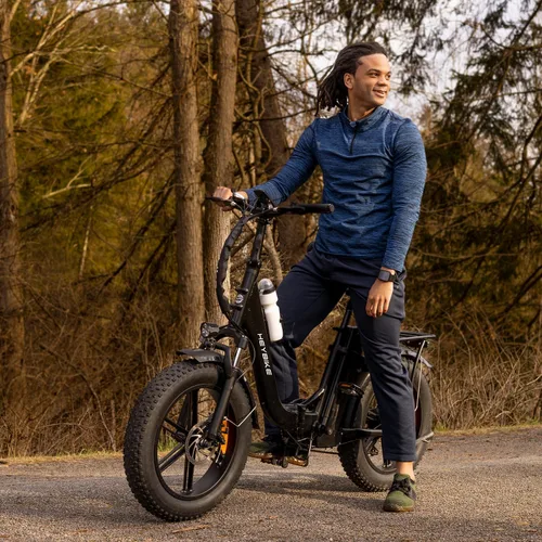 Vista 9 de Heybike Ranger 2.0 Foldable Electric Bike for Adults, 20"×4 Fat Tire Ebike with 1400W Peak Motor, 28 MPH Max Speed, 600Wh Removable Battery, Up to