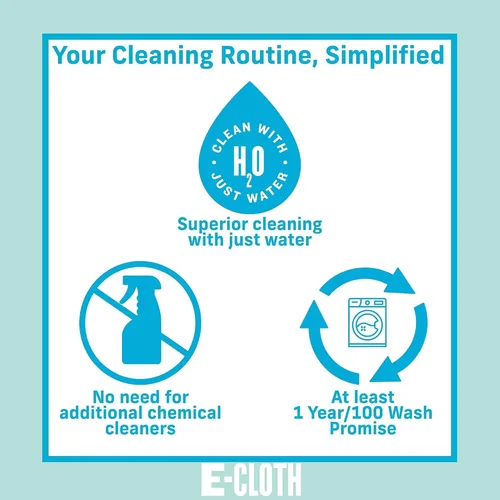 Vista 6 de E-Cloth - Trapeador de limpieza profunda duradero de microfibra húmeda - Usa con sólo agua para limpieza de suelos sin químicos, Paquete de 1