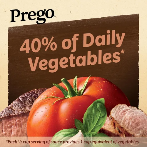 Vista 3 de Prego Salsa de carne boloñesa, tarro de 23.5 onzas