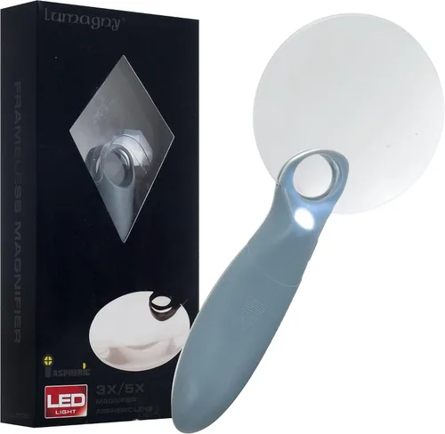 Vista 2 de MG7613G Lupa asférica sin montura 3X/5X con LED