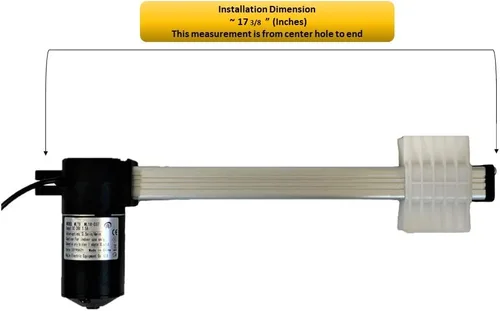 Vista 2 de Mulin Power - Motor reclinable de repuesto con cable modelo ML18-037, actuador lineal para sofá, silla elevadora, sofá, asiento de masaje