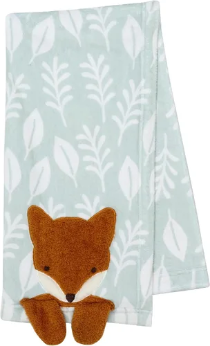 Vista 7 de Lambs & Ivy Manta de bebé de la jungla gris/blanco de falso shearling con diseño de perezoso para bebé Selva bebé